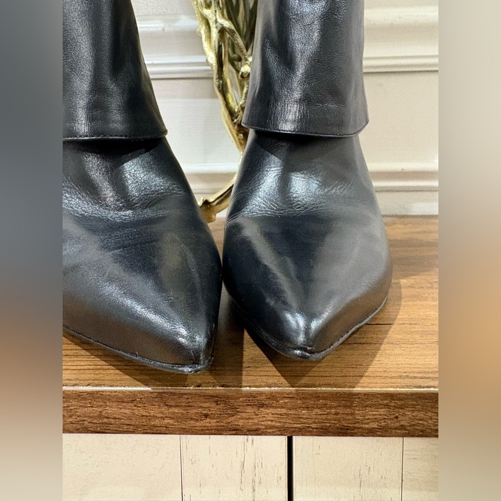 Elegant Black Leather Women's Boots by Black Suede studio - Picture 9 of 10